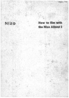 Nizo Allmat 8-2 manual. Camera Instructions.